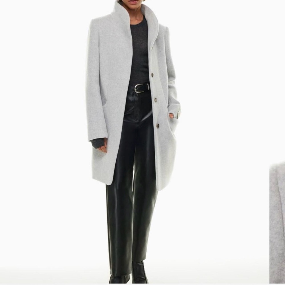 Aritzia Wilfred Cocoon Coat - Heather Grey
